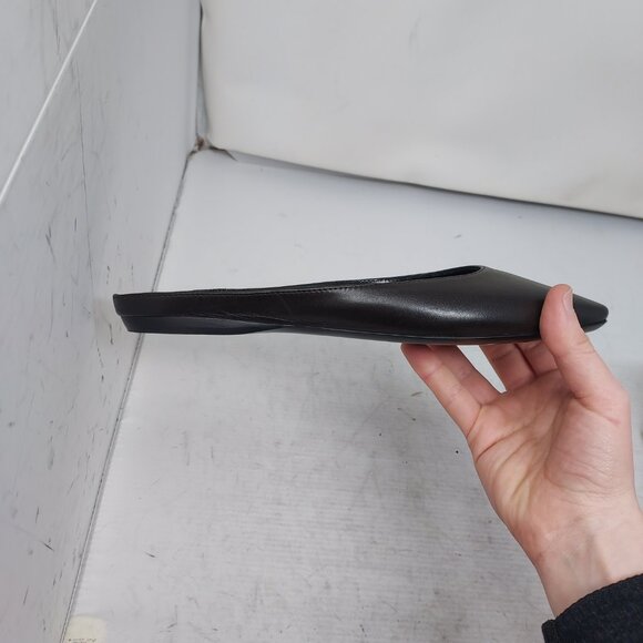 Saint Laurent YSL Black Womens Leather Lido Slip-on Shoe - Picture 7 of 11